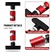 Sinytuto 2 PCS Car Engine Hood Support Rod Replacements, Multi-Purpose Metal Vehicle Hood Strut Clamp-Lifting Tools, Universal Anti-Slip Durable Automotive Support Device Accessories (Red)
