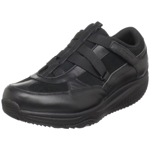 Skechers Shape-ups XW Hydro Shape Ups XF Z Strap - Zapatillas de Fitness de Cuero para Mujer, Color Negro, Talla 37