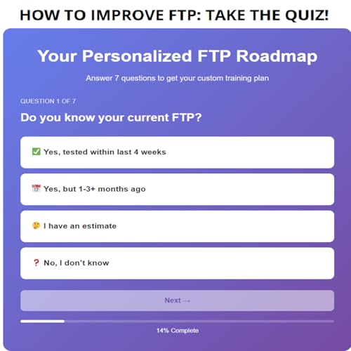 How to Improve FTP: Take The Quiz!