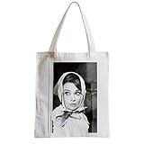 Grande volume Tote bag - Borsa Shopping Star Célèbre Audrey Hepburn Cinéma Retro Vintage Actrice 13
