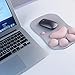 Cat Paw Mouse Pad with Wrist Support Soft Silicone Wrist Rests Wrist Cushion Comfort Mouse Pad Computer Mouse Mat Desk Decor Grey(10.7x7.8x0.9'')