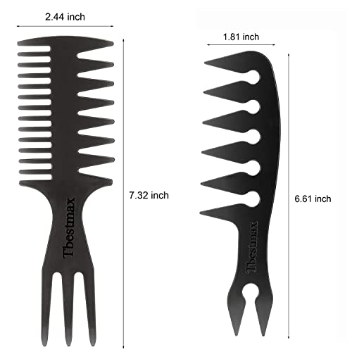 Hair Comb Styling Set Tail Combs Double Side Brushes Afro Pick Pik Comb African American Hair Brush Barber Accessories #TOP1