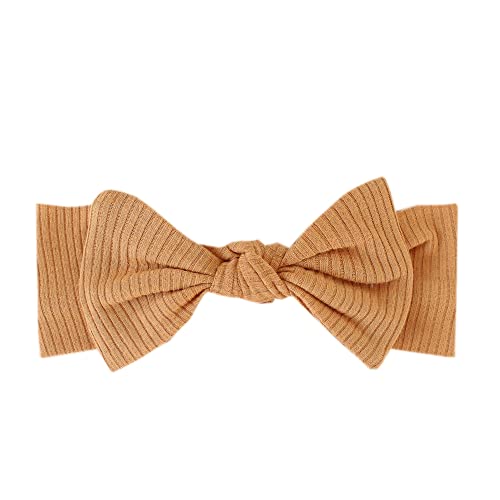 Image of Copper Pearl Baby Bows: Soft and Stretchy Headbands for Baby Girls, Newborn and Toddler Hair Bows and Accessories, Stylish Bow Headband, Dolce