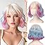 Blonde Ombre Pink/Blue/Purple
