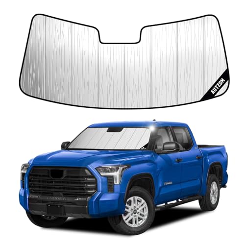 Windshield Sun Shade for Toyota Tundra 2022-2026 Custom-fit Windshield Cover Keep Vehicle Cool Protect Dashboard Foldable Car Window Shades Toyota Tundra Accessories