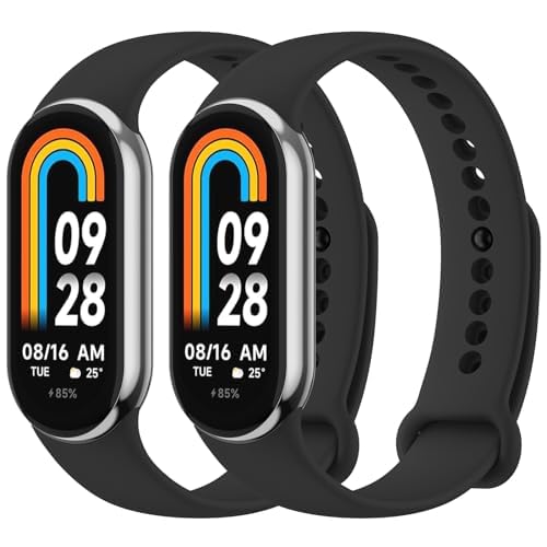 [Vancle] �y2������z for Xiaomi Mi Band 10 �����o���h Miband 9/8 �����o���h, �ւ��x���g �_�炩���V���R�� �����x���g ���߉\ 2�p�b�N 03