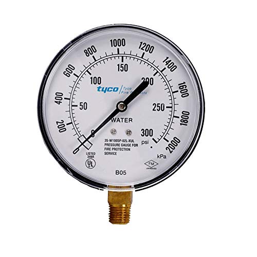 Xucus Tyco Water Pressure Gauge Wet with Alarm Valve Special