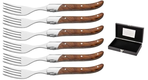 Blackwell Fourchettes à steak Laguiole - Bois de rose - 6 pièces