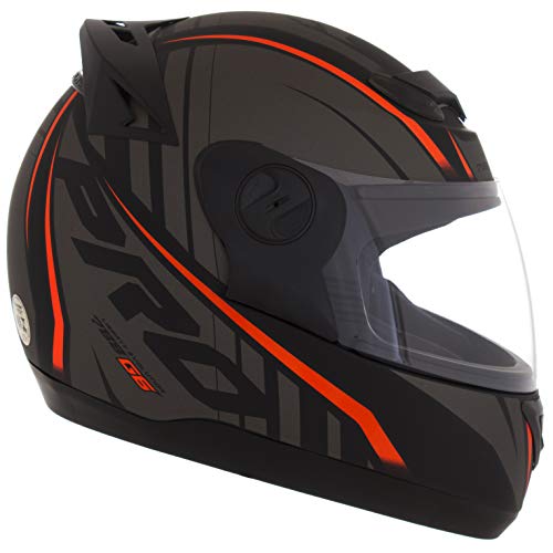 Pro Tork Capacete Evolution G6 Pro Neon Fosco 58 Preto/Vermelho