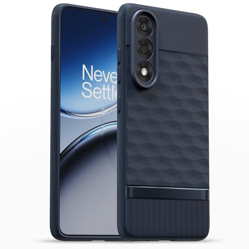 Image of Pikkme Back Cover for OnePlus Nord 5 5G Camera Protection 3D Hexa Cube Design Silicone Protective Bumper Case (Blue)