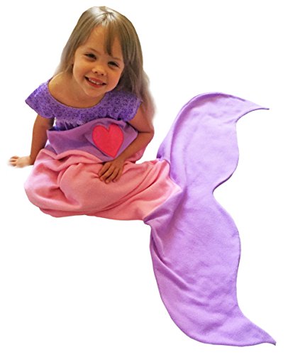 Picki Nicki Mermaid Tail Blanket Made of The Softest Comfy Cozy Fleece, The Perfect Blankie for Kids. Give The Gift Your Little Mermaid Will Love!