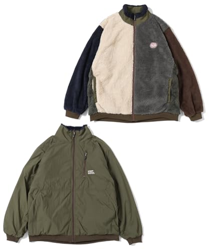 [クリフメイヤー] ひっくり スタンド ジャケット 2WAY リバーシブル アウター メンズ MEDIUM オリーブ