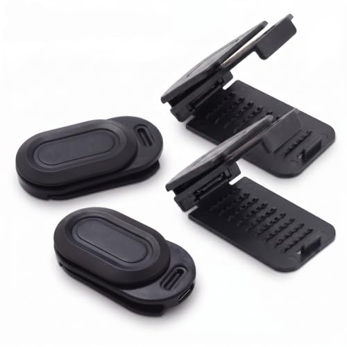 4 Pack Seat Belt Clips, Black Shoulder Strap Position Adjusters