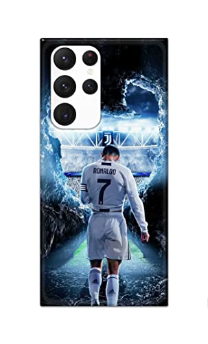 Image of Printed Hard Back Cover Case for Samsung Galaxy S22 Ultra 5G Back Cover (Footbal Legend) -702