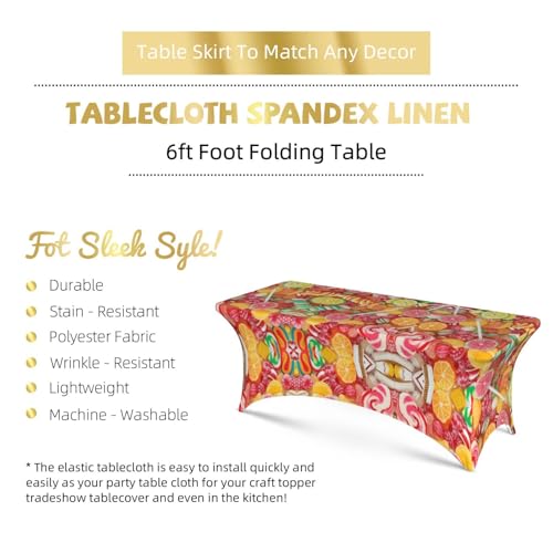 Nappe imprimée Fruit Candies rectangulaire housses de table 1,8 m