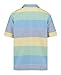 Nautica Boys' Short Sleeve Woven Button-Down Shirt, Light Weight & Breathable, Wide Stripe Little Boy Blue, 8