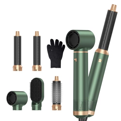 Image of 5 in 1Upgrade Hair Dryer Brush Set Negative Ion Air Styler Curling Wrap Air Curler, Blow Dryer Brush, Hot Air Brush Curling Iron Hair Styling Tools As A Gift for Straight /Curl /Dry /Smooth