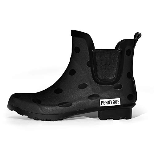 Pennysue Women's Ankle Rain Boot Waterproof Short Chelsea Booties Anti Slip 7.5/8 Cat Claw #TOP6