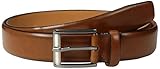 Trafalgar Men's 100% Leather Dress Belt, Tan Cameron, 36
