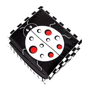 HHuin Educatief Speelgoed Dubbelzijdig Zwart En Wit Pasgeboren Bed Speelgoed Kennis Doek Boek Educatieve Cognitie Doek