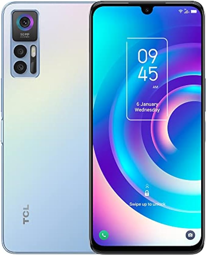 TCL 30 5G |2022|Cell Phone 5G Unlocked Smartphone, 4/128GB, 50MP Camera, 5010mAh, 6.7” FHD+ AMOLED Display, Android 12, US Verizon, Single-SIM, Dreamy Blue (NO Boost/Spectrum/Xfinity/Assurance)