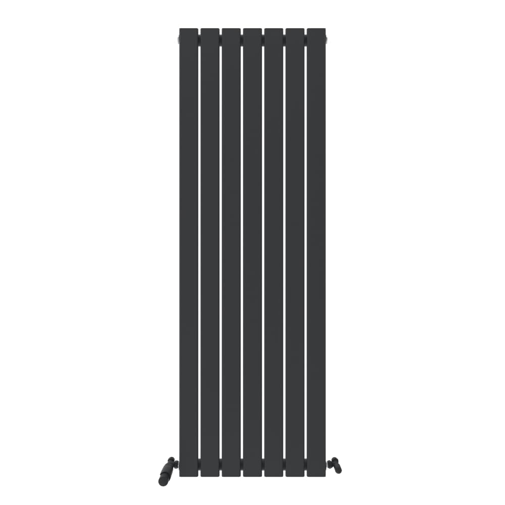 iBathUK Apex Tall Vertical Radiator, Single Flat Panel Radiators, 1600x532mm Slim Radiator, Wall Mounted for Bathroom,Kitchen,Living Room- Anthracite