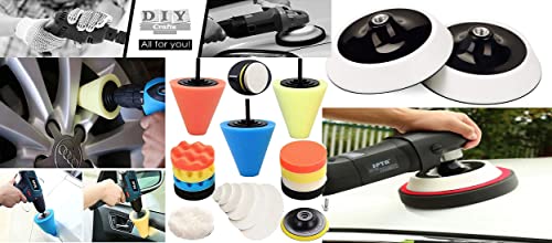 Image of DIY Crafts With 4x Felt 4x Fur 4x Backer Pad, 2 inchinch Kit, 12-17x Gross Polishing Buffing Pad Kit Drill Nut Polishing Foam Buffing Compound Auto Polish (With 4x Felt 4x Fur 4x Backer Pad, 2 inchinch Kit)