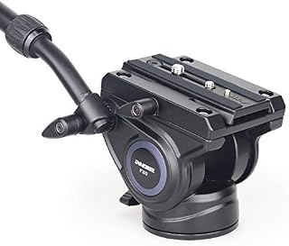 Heavy Duty Tripod Fluid Head-INNOREL F80 Hydraulic Cameras Video Fluid Head with 1/4 and 3/8 in Screws Sliding Plate CNC Professional Panoramic Max Load 24.5lb/12kg for DSLR Camcorders Shooting Film