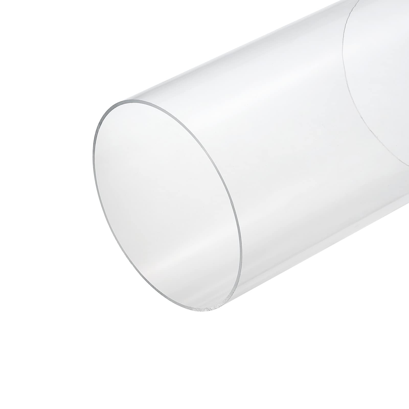 sourcing map Acrylic Pipe Clear Rigid Round Tube 145mm ID 150mm OD 10" for Lamps and Lanterns, Water Cooling System