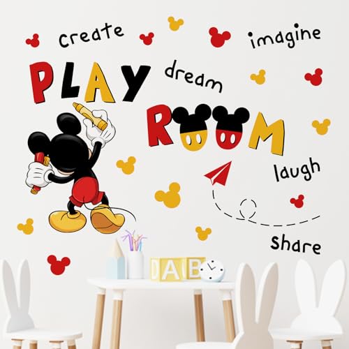 Mfault MFA-422-FBA Playroom Cartoon Mouse Wall Decals Stickers thumb #2