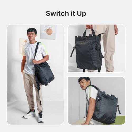 Image of CULT 35L Laptop Backpack, Water-Repellent Travel & Office Bag with Trolley Sleeve, 3-Way Carry System, Organiser Compartments with Shoe Bag - Unisex