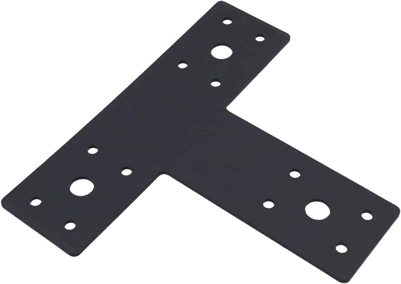 T Shape Mending Plate 4Pcs, 6.3 x 5.52 Inch, Heavy Duty T Bracket Connector with Screws for Wood Furniture Pergola Truss Framing 2x2 Lumber Repair