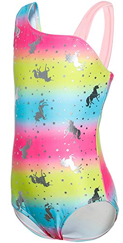 Image of DUSISHIDAN Girls One Piece Swimsuit, Dolphin & Horse