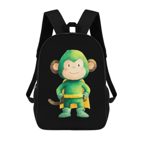 Image of Smiling Monkey 17" Laptop Backpacks Casual Daypacks