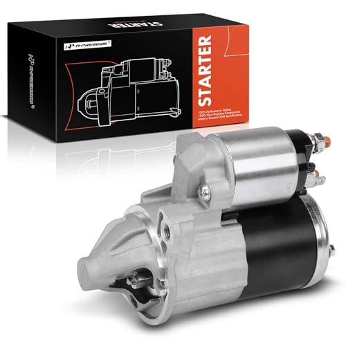 A-Premium Starter Motor Compatible with Mitsubishi Lancer 2004 2005 2006 L4 2.0L, Turbocharged Only, 12V 1.2KW 8-Teeth Clockwise
