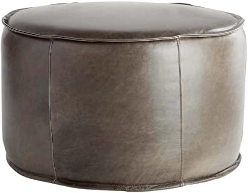 Cyan Design 11448 Lusso 20 inch Grey Pouf