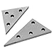 HFS Solid 30-60 - 90 Angle and 45-45 - 90 Angle Plate Set Plates Steel 2pcs Set (Plastic Case)