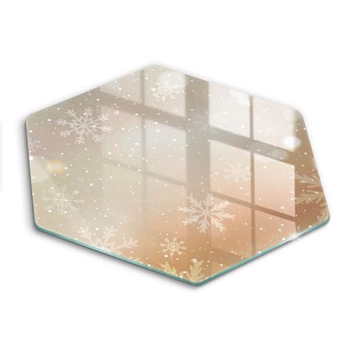 Planche à découper induction 40cm Wallfluent motif flocons de neige