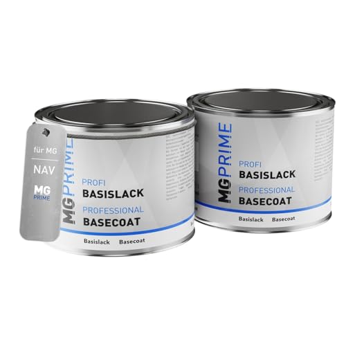 MG PRIME Vernice per auto Kit barattolo pronto all’uso per MG NAV Rong Yan Cheng PM Vernice di fondo + vernice di base 1,0 litri 1000ml