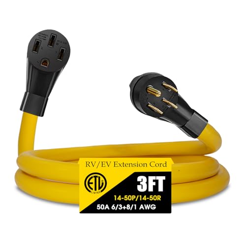 50 Amp RV/EV Extension Cord with Organizer