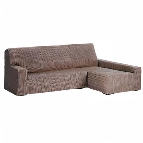 Miniatura 5 de Martina Home Funda Elástica Para Sofá Chaise Longue, Modelo Mejico, Brazo Derecho, Color Marrón, Tamaño Desde 240 A 280 Cm