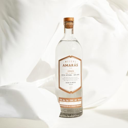 Mezcal Amarás | Espadin | 700 ml | Aus süßen Espadin-Agaven | In Handarbeit hergestellt | Mit überwältigender natürlicher Komplexität
