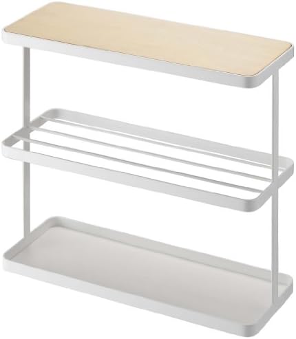 Yamazaki Storage Home Steel | End + Side Tables, One Size, White
