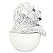 Design Toscano Puppuccino Puppy Collectible Dog Statue: White Maltese