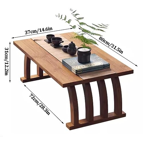 Table de méditation marron gain de place pour petits salons et cafés