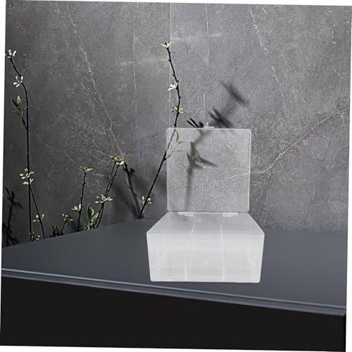 Boîte en acrylique transparent Housoutil avec couvercle et compartiments - 7