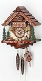 Kammerer Uhren Hekas Cuckoo Clock Black Forest House with Moving Wood Chopper KA 1679