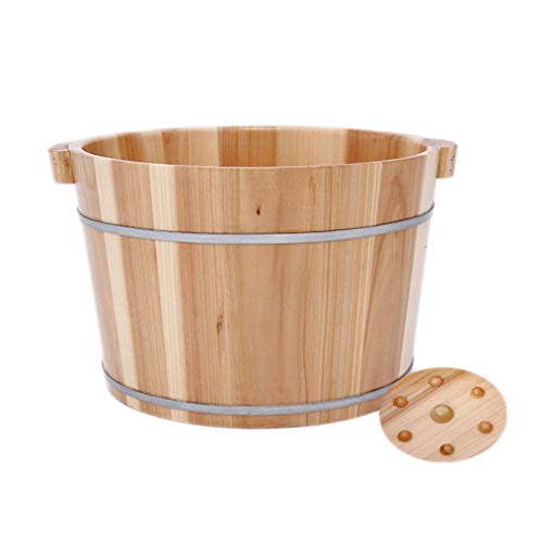Tina de madera BABYCE para spa de pies con tapa miniatura 4