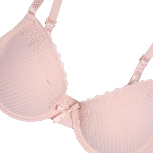 TAHARI Girls' 2-Pack Structured Wire Bras2