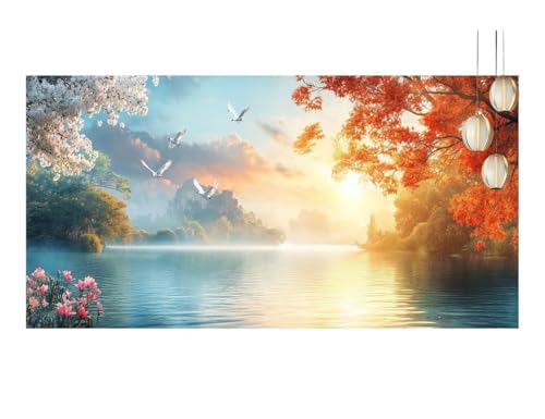 Diamond Painting Oiseaux grand format 60x150cm avec broderie diamant kit complet - 2